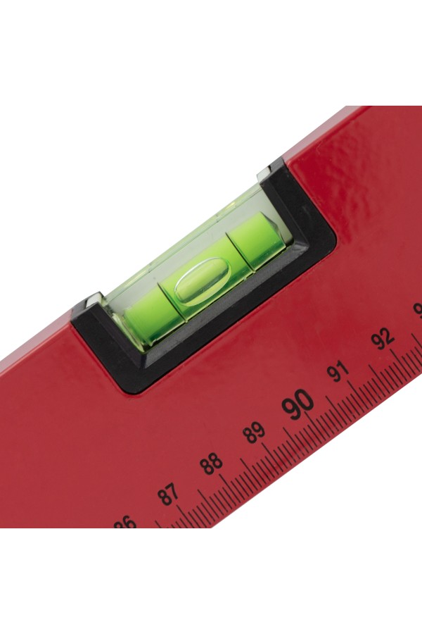 Уровень алюминиевый, 1800 мм, 3 глазка, красный, линейка MTX