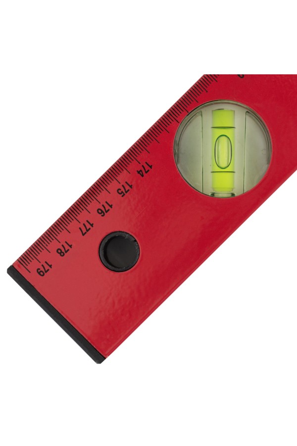 Уровень алюминиевый, 1800 мм, 3 глазка, красный, линейка MTX