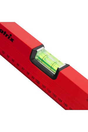 Уровень алюминиевый, 2000 мм, 3 глазка, красный, линейка Matrix