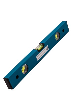 Уровень алюминиевый усиленный, 400 мм, 3 глазка Gross