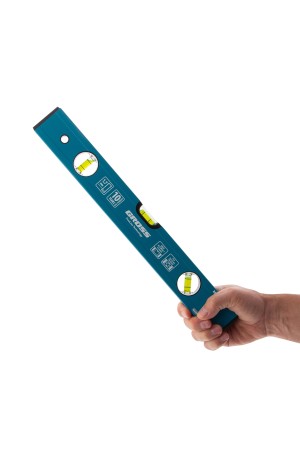 Уровень алюминиевый усиленный, 400 мм, 3 глазка Gross