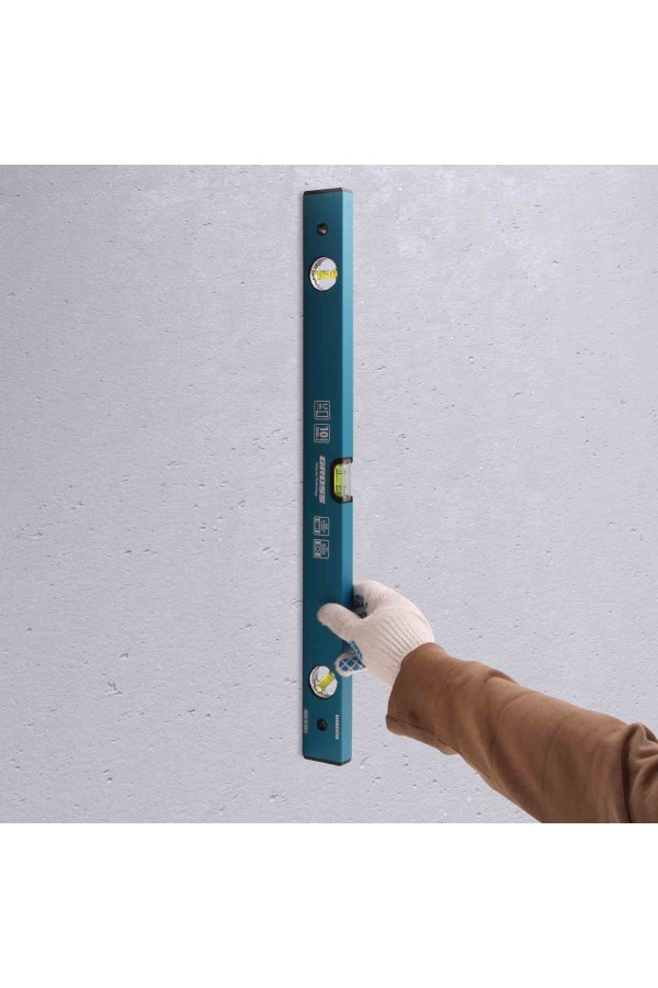 Уровень алюминиевый усиленный, 600 мм, 3 глазка Gross