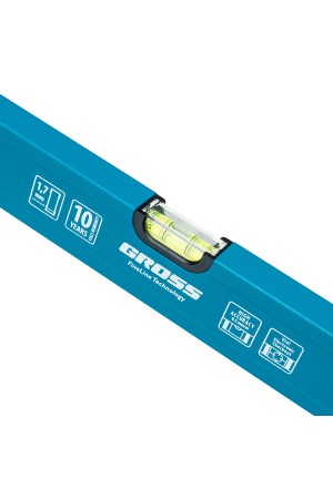 Уровень алюминиевый усиленный, 2000 мм, 3 глазка Gross