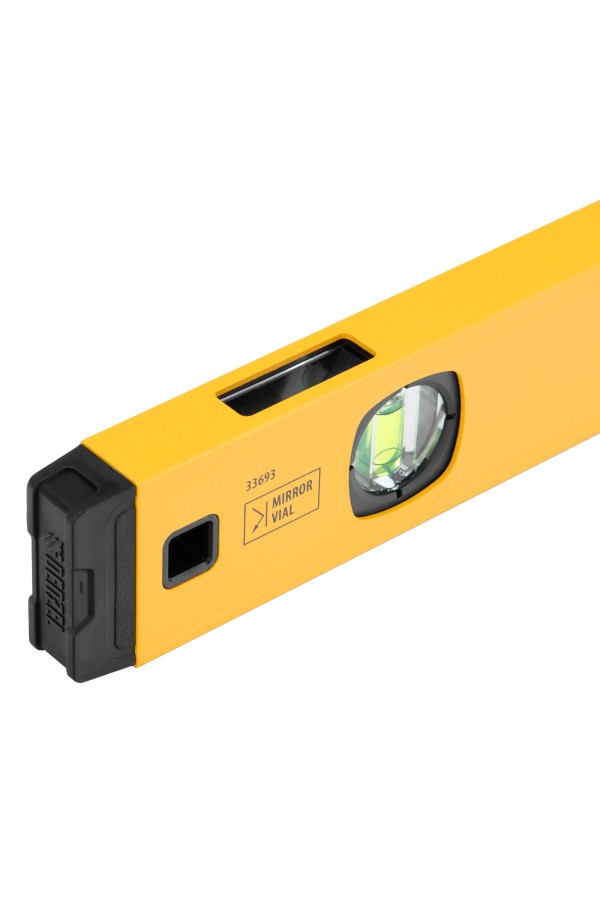 Уровень алюминиевый, магнит, фрезерованный, 3 глазка (1 зеркал.) 0,5 мм/м, 1000 мм Denzel