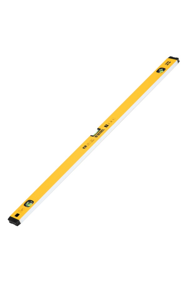 Уровень алюминиевый, магнит, фрезерованный, 3 глазка (1 зеркал.) 0,5 мм/м, 1000 мм Denzel