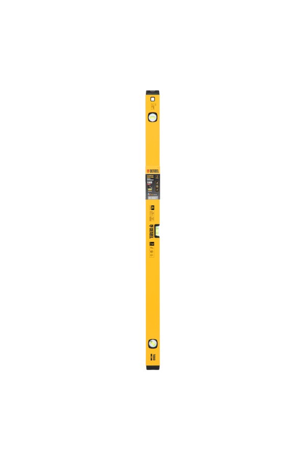 Уровень алюминиевый, магнит, фрезерованный, 3 глазка (1 зеркал.) 0,5 мм/м, 1000 мм Denzel