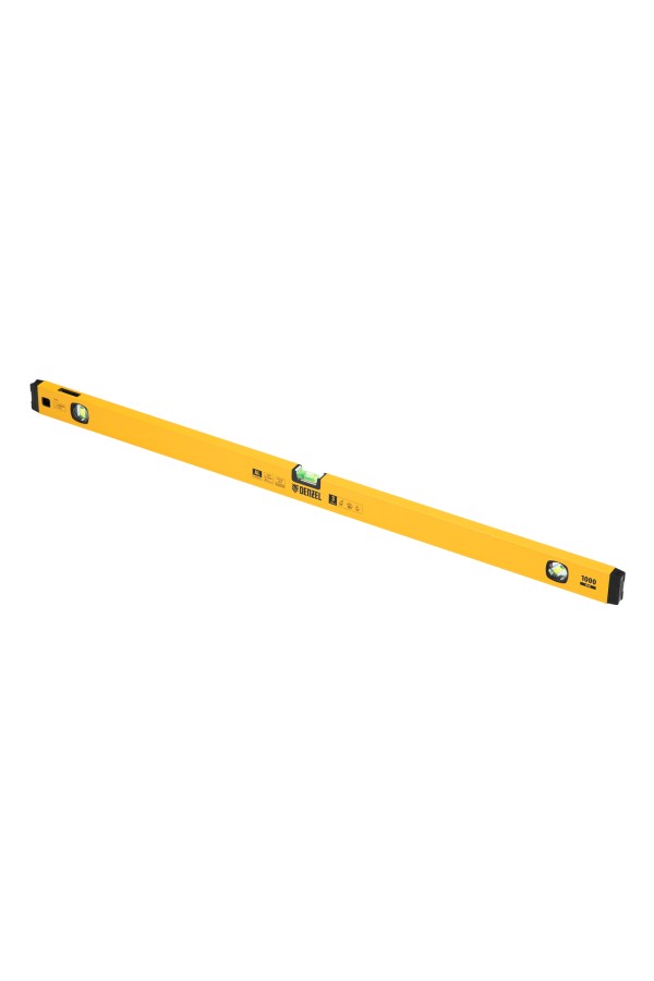 Уровень алюминиевый, магнит, фрезерованный, 3 глазка (1 зеркал.) 0,5 мм/м, 1000 мм Denzel