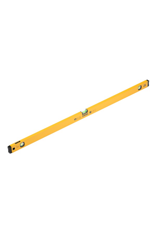 Уровень алюминиевый, магнит, фрезерованный, 3 глазка (1 зеркал.) 0,5 мм/м, 1200 мм Denzel