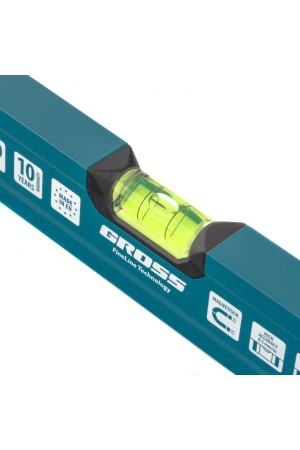 Уровень алюминиевый, 600 мм, магнит, 2 глазка, Magnetisch Gross