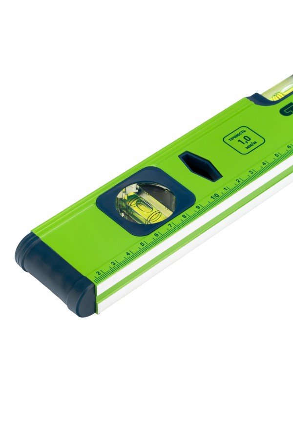 Уровень алюминиевый УС-1, 0-400, фрезерованный, 3 глазка, 400 мм Сибртех