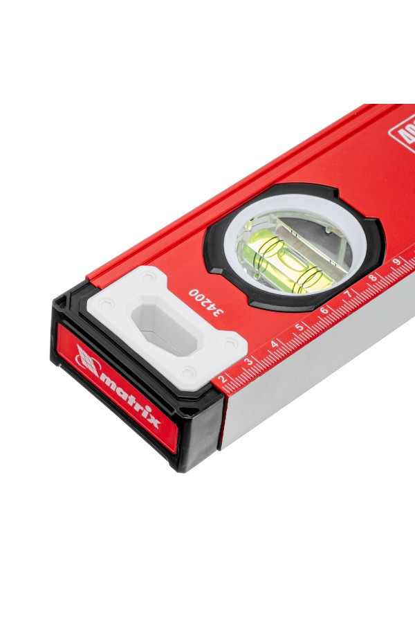 Уровень алюминиевый, фрезерованный, 3 глазка, 400 мм Matrix