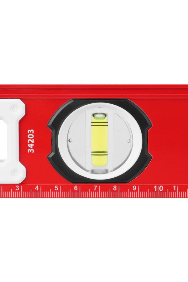 Уровень алюминиевый, фрезерованный, 3 глазка, рукоятки, 1000 мм Matrix