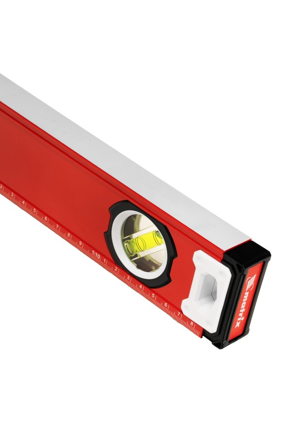 Уровень алюминиевый, фрезерованный, 3 глазка, рукоятки, 1200 мм Matrix