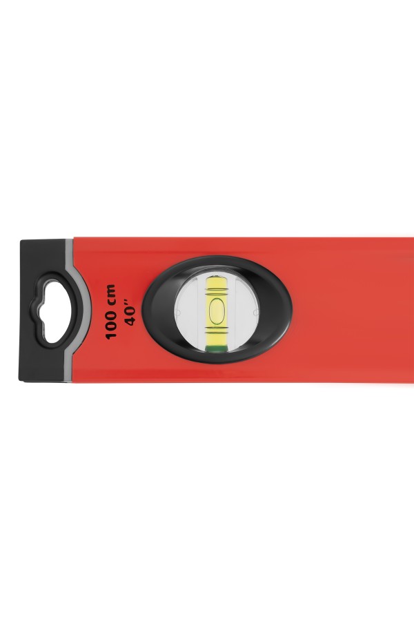 Уровень алюминиевый, 1000 мм, 3 глазка, ударопрочные заглушки, двухкомпонентные ручки Matrix ProFI