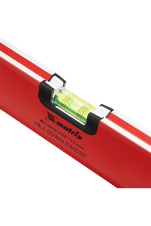 Уровень алюминиевый, 1000 мм, 3 глазка, ударопрочные заглушки, двухкомпонентные ручки Matrix ProFI