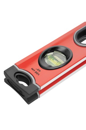 Уровень алюминиевый, 1000 мм, 3 глазка, ударопрочные заглушки, двухкомпонентные ручки Matrix ProFI