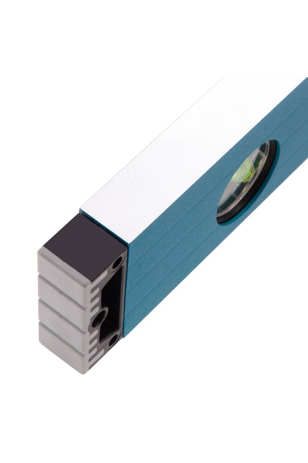 Уровень алюминиевый, 600 мм, усиленный с ударопрочными заглушками, рукоятки, 3 глазка Gross