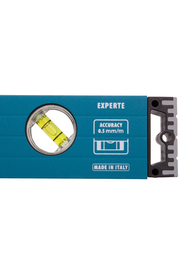 Уровень алюминиевый, 600 мм, усиленный с ударопрочными заглушками, рукоятки, 3 глазка Gross