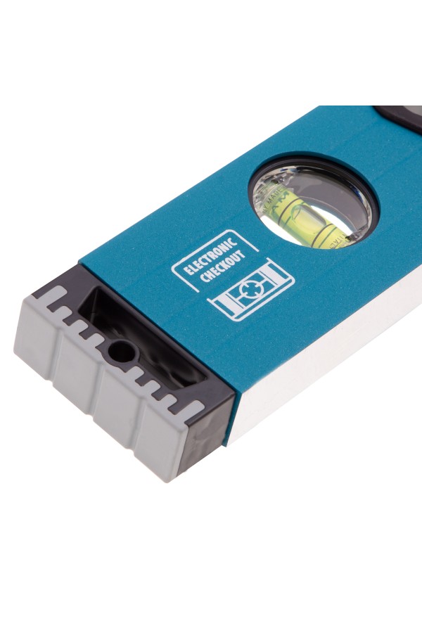 Уровень алюминиевый, 600 мм, усиленный с ударопрочными заглушками, рукоятки, 3 глазка Gross