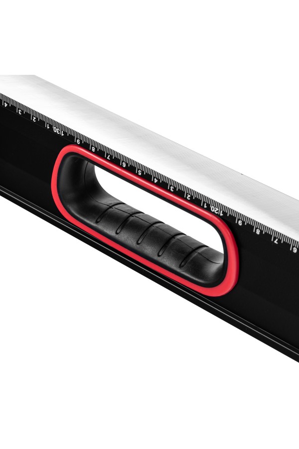 Уровень алюминиевый, усиленный, фрезерованный, 3 глазка, двухкомпонентные рукоятки, 1500 мм Matrix