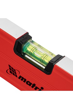 Уровень алюминиевый магнитный, 600 мм, фрезерованный, 3 глазка (1 зеркальный), усиленный Matrix