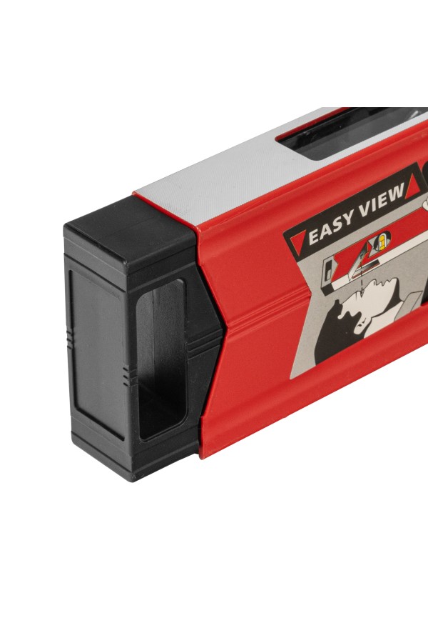 Уровень алюминиевый магнитный, 1500 мм, фрезерованный, 3 глазка (1 зеркальный) усиленный Matrix