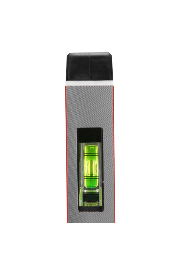 Уровень алюминиевый, магнит, фрезерованный, 3 глазка (1 зеркальный) двухкомпонентные рукоятки, 600 мм Matrix