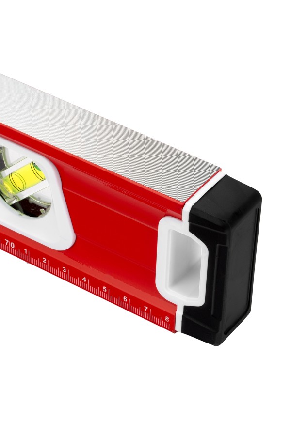 Уровень алюминиевый, магнит, фрезерованный, 3 глазка (1 зеркальный) двухкомпонентные рукоятки, 800 мм Matrix