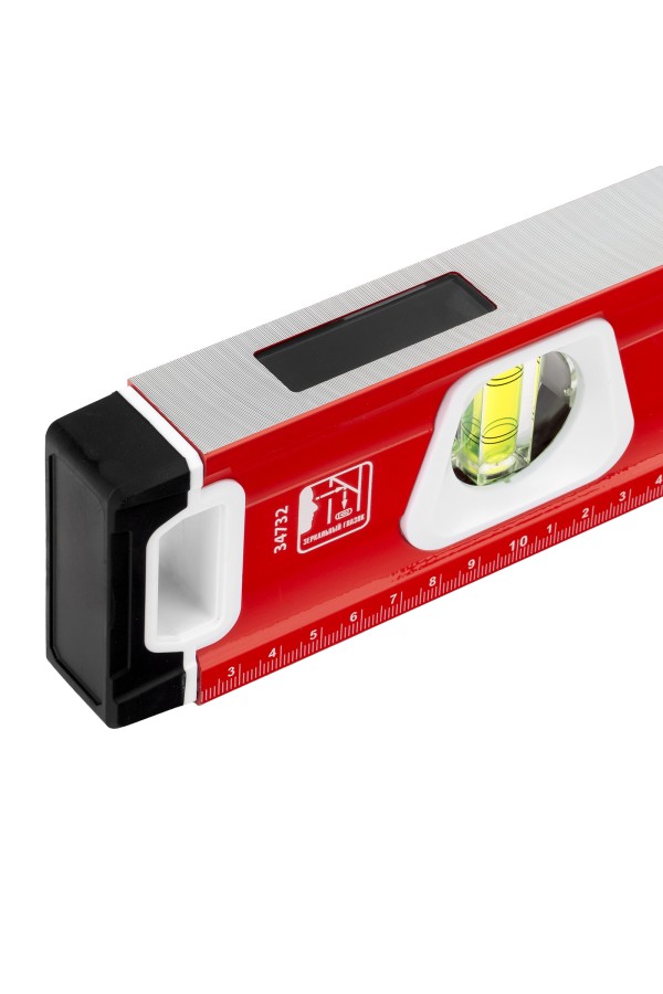 Уровень алюминиевый, магнит, фрезерованный, 3 глазка (1 зеркальный) двухкомпонентные рукоятки, 800 мм Matrix