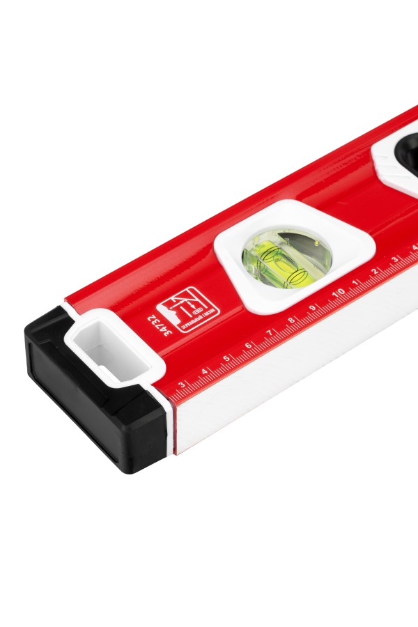 Уровень алюминиевый, магнит, фрезерованный, 3 глазка (1 зеркальный) двухкомпонентные рукоятки, 800 мм Matrix