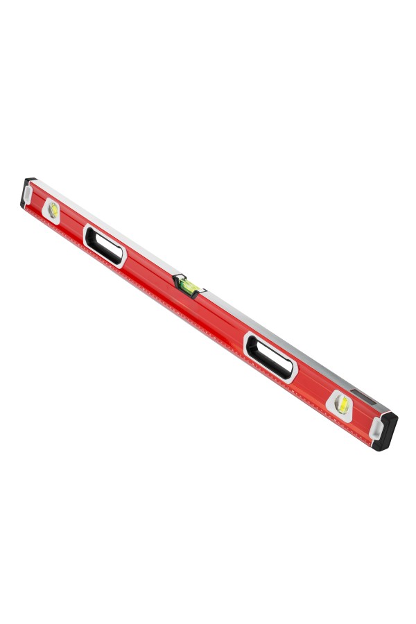 Уровень алюминиевый, магнит, фрезерованный, 3 глазка (1 зеркальный) двухкомпонентные рукоятки, 1000 мм Matrix