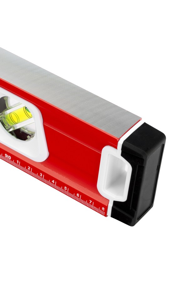 Уровень алюминиевый, магнит, фрезерованный, 3 глазка (1 зеркальный) двухкомпонентные рукоятки, 1000 мм Matrix