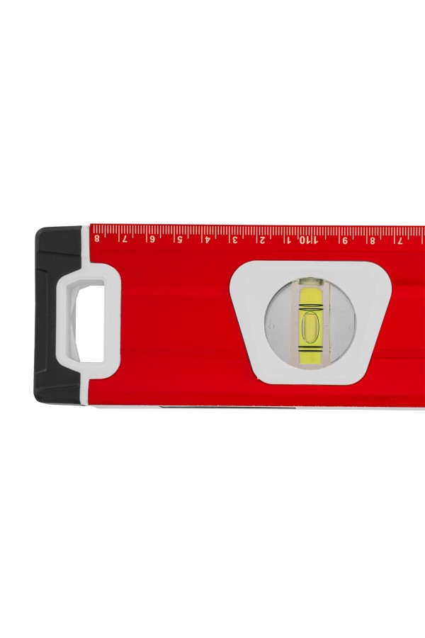 Уровень алюминиевый, магнит, фрезерованный, 3 глазка (1 зеркальный) двухкомпонентные рукоятки, 1200 мм Matrix