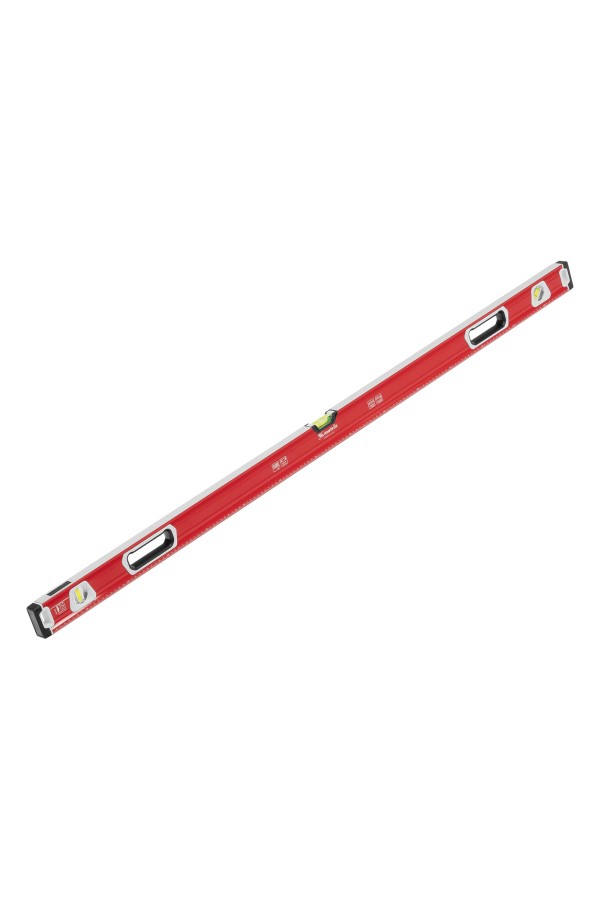 Уровень алюминиевый, магнит, фрезерованный, 3 глазка (1 зеркальный) двухкомпонентные рукоятки, 1500 мм Matrix