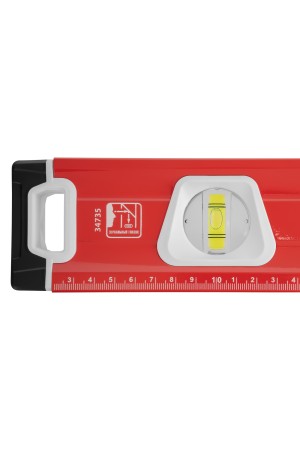 Уровень алюминиевый, магнит, фрезерованный, 3 глазка (1 зеркальный), двухкомпонентные рукоятки, 1500 мм Matrix