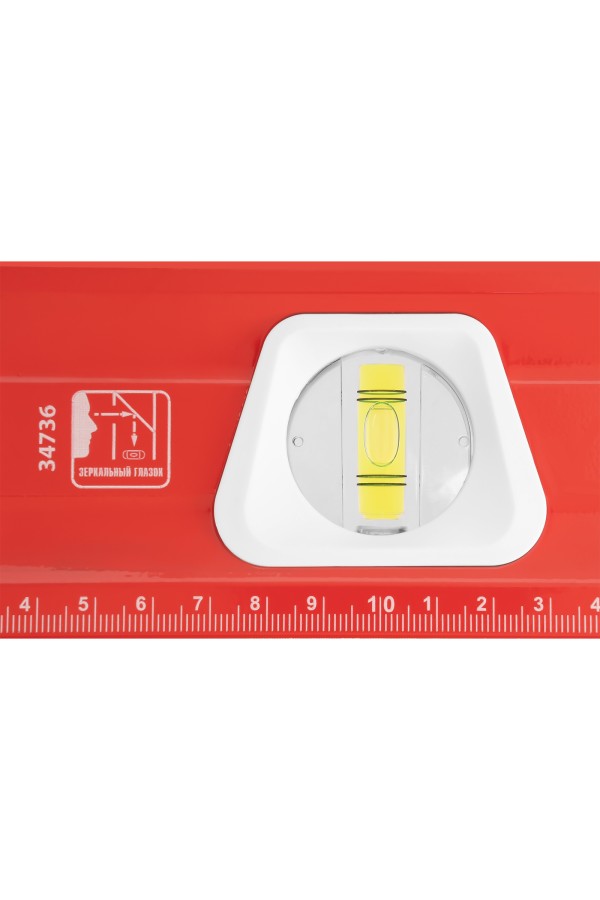 Уровень алюминиевый, магнит, фрезерованный, 3 глазка (1 зеркальный) двухкомпонентные рукоятки, 2000 мм Matrix