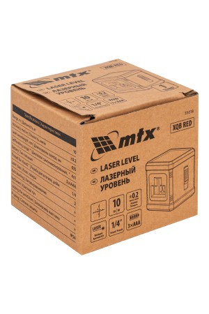 Лазерный уровень XQB RED Basic SET, 10 м, красный луч, батарейки, резьба 1/4