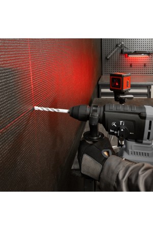 Лазерный уровень XQB RED Pro SET, 10 м, красный луч, батарейки, штатив MTX