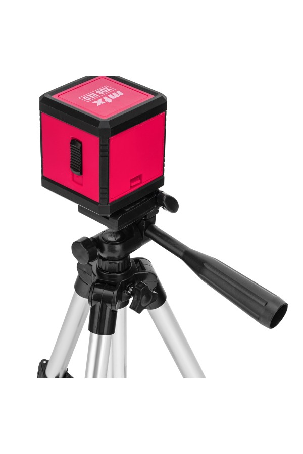 Лазерный уровень XQB RED Pro SET, 10 м, красный луч, батарейки, штатив MTX