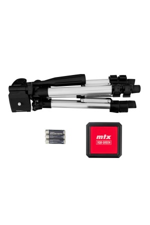 Лазерный уровень XQB GREEN Pro SET, 20 м, зеленый луч, батарейки, штатив MTX