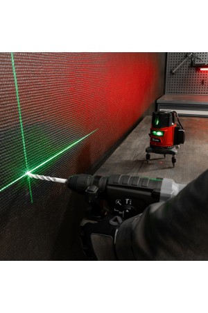 Лазерный уровень CRL-30G, 30 м, зеленый луч, акк. Li 2400 mah, резьба 5/8