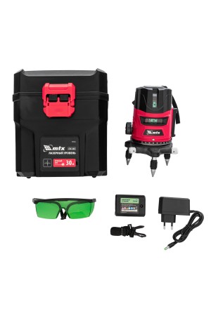 Лазерный уровень CRL-30G, 30 м, зеленый луч, акк. Li 2400 mah, резьба 5/8