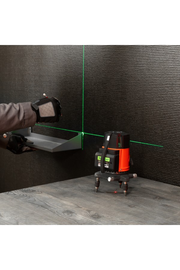 Лазерный уровень CRL-30G, 30 м, зеленый луч, акк. Li 2400 mah, резьба 5/8