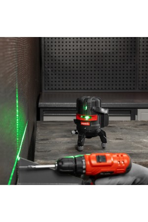 Лазерный уровень ML 06 Green, 30 м, 520 нм, аккумулятор Li 2800 мАч, резьба 5/8