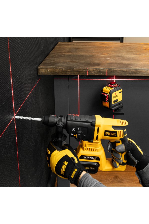 Лазерный уровень мультипризменный LX 360-3 Red, 30 м, 635 нм, аккумулятор Li 2800 мАч, резьба 5/8