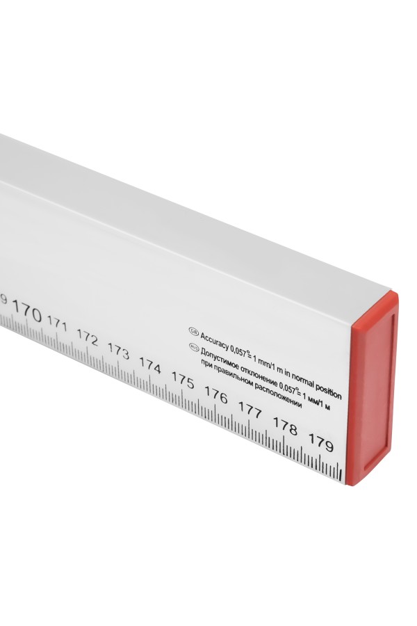 Уровень алюминиевый, 1800 мм, 2 глазка, линейка Sparta