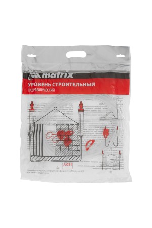 Гидроуровень,удлиненная колба, рельефная градуировка, 7м Matrix