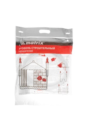 Гидроуровень,удлиненная колба, рельефная градуировка, 10м Matrix