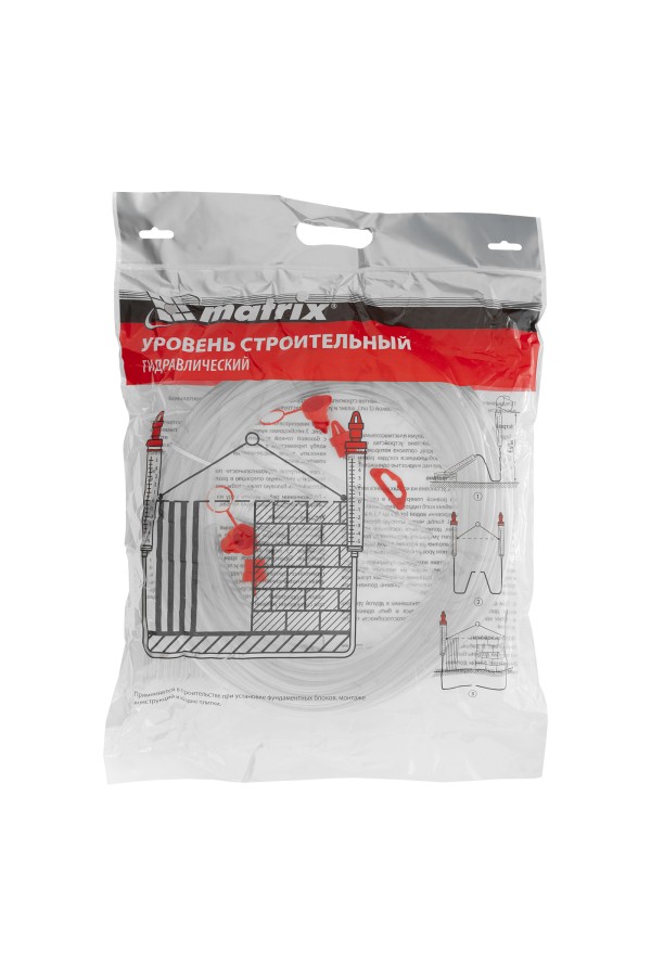 Гидроуровень,удлиненная колба, рельефная градуировка, 25м Matrix