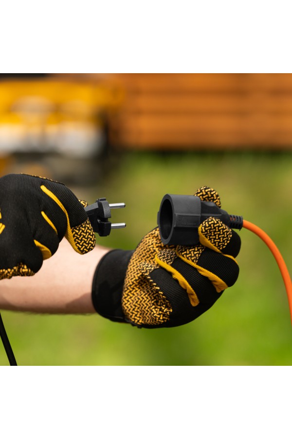 Удлинитель-шнур силовой Garden Series, б/з, ПВС, 10м, 1 розетка, 2 x 1 мм, Denzel